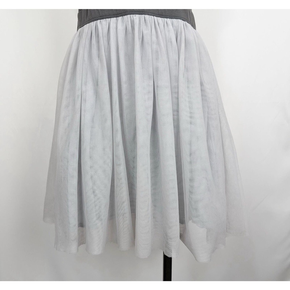 Abercrombie & Fitch Gray Dress Tank Sleeveless Tulle Skirt Juniors M - Picture 3 of 9